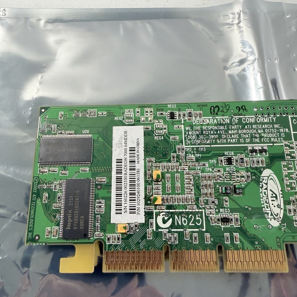 Lot Of 2 ATI Radeon 7000 64MB DDR PCI VGA Computer Graphics Video Cards - Picture 12 of 14